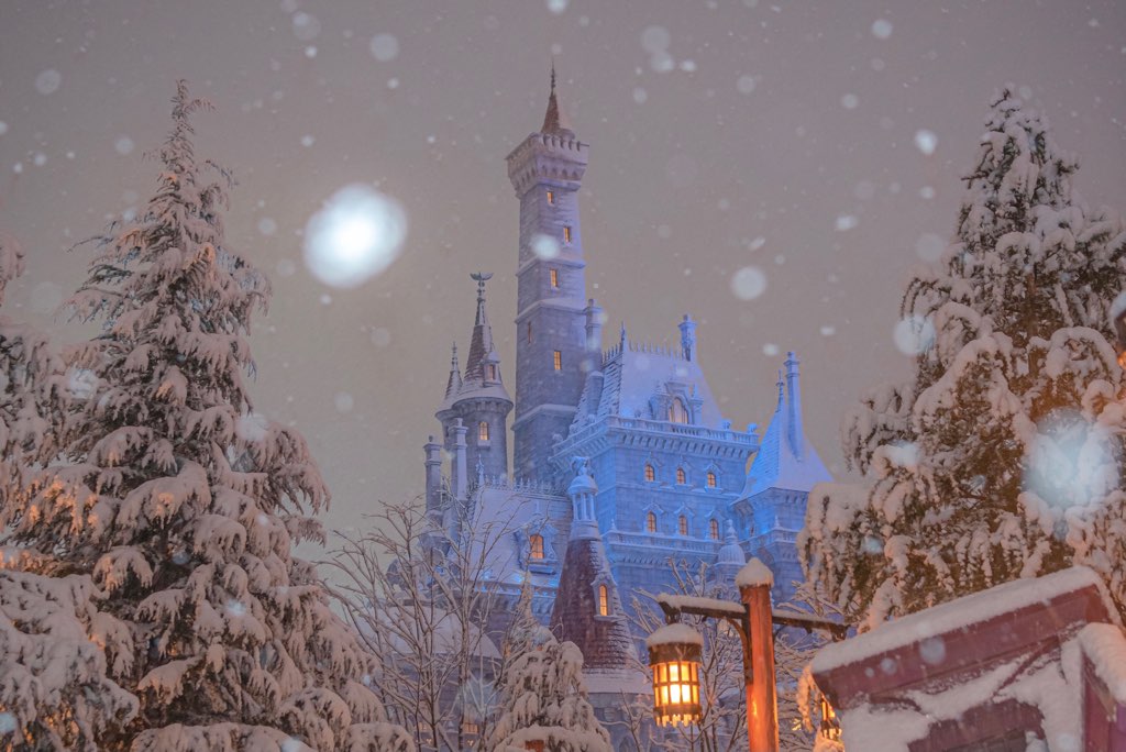 ディズニーランド新エリアに初の積雪 写真で巡る雪の東京ディズニーランド Disney Magical Photoblog